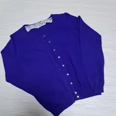 お値下げ✨earth music＆ecology カーディガン　Mロイヤルブルー