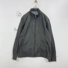 コムサイズム ブルゾン ジャケット(L)ワークジャケット 刺繍ロゴ 長袖 無地