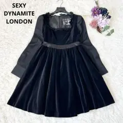 新品 セクシーダイナマイト NANA コラボ フリルワンピース ブラック 黒色 SEXY DYNAMITE - セクダイ☆NANAライブデザインフリルワンピ♡の