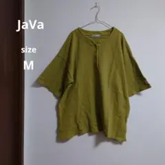 JaVa ヘンリーネック 半袖 Tシャツ Mサイズのサムネイル