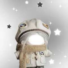 イニシャル付きバケハ 水色 ぬい服 ソフビ服 ぬい帽子 - メルカリ