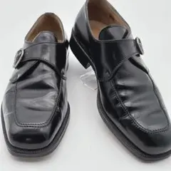 BALLY ビジネスシューズ　25cm モンクストラップ　レザー　ブラックのサムネイル