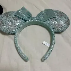 水色スパンコールカチューシャ ミニー アナと雪の女王 エルサ ディズニー