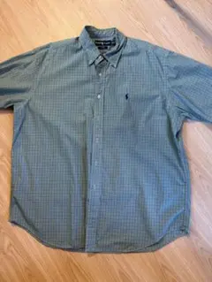 Ralph Lauren Blake XL 半袖シャツ 緑系チェック