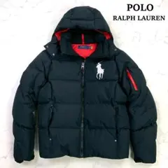 美品★ポロラルフローレン ダウンジャケット ビックポニー 肉厚 黒 S　D811