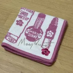 MARY QUANT ハンカチ タオル ピンク 新品