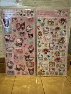 正規品　ラメ入り樹脂もりシール　サンリオ
