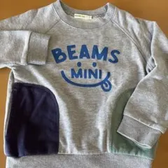 BEAMS mini トレーナー 110サイズ グレーのサムネイル