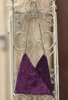 MM6 Maison Margiela パープルパーティーバッグ