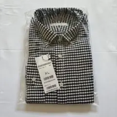 【新品】DoCLASSE ボタンダウンシャツ XL ブラック ギンガムのサムネイル