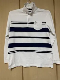 Munsingwear メンズ 長袖ポロシャツ ボーダー柄 LLサイズのサムネイル