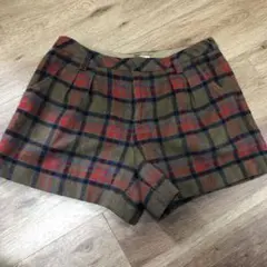 ロペピクニック秋冬用チェック ショートパンツ キュロット