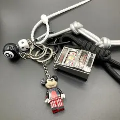ミニスロットマシン＆ミッキー じゃらじゃらキーホルダー バッグチャーム