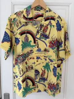 サンサーフ アロハシャツ 黄色 Mサイズ 美品 SUN SURFのサムネイル