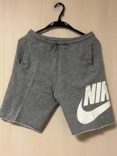 NIKE スウェット ハーフパンツ グレー ビックロゴ