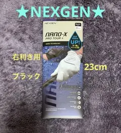 【NEXGEN】NANO X PRO TOUR＋ゴルフグローブ ブラック23cm
