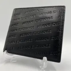 ✨極美品✨ARMANI EXCHANGE　折り財布　ブラック　ロゴ