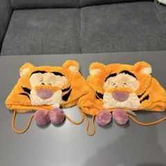 2つセット　ティガー 耳付きフリース帽子 58cm