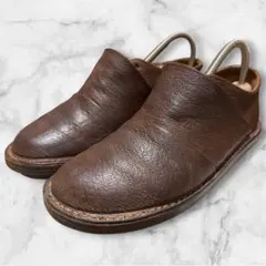 vintage 50s 60s センタージップ キャメルレザー フラットシューズ