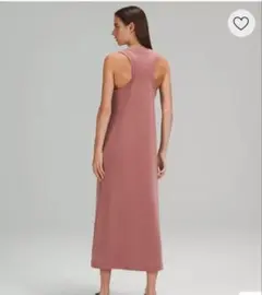 ルルレモン　ノースリーブ ロングワンピース くすみピンク 2026年最新】lululemon カラー：ピンク系 レディース ノースリーブ