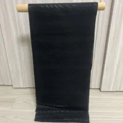 夏用黒の波模様帯はぎれ帯揚げや半衿にもいかがでしょうか。