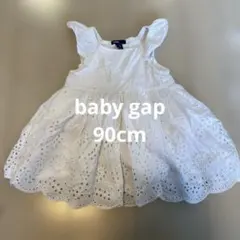 【babyGap】刺繍入りホワイトワンピース 18-24ヶ月