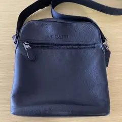 2605-126｜コーチ ボディバッグ レザー ブラック - メルカリ