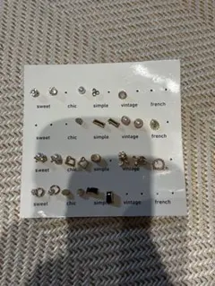 ピアス 12点セット ゴールド/シルバー/パール/ビジュー まとめ売り