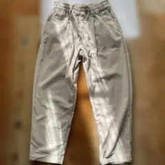 BACKNUMBER ベージュ コーデュロイ ワイドパンツ