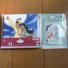 ディズニー 一番くじ アラジン キャンバスボード ステッカー