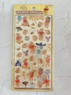 ま*！様 【正規品】ボンボンドロップシール　ディズニー　プーさん