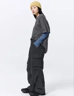 ◆Lサイズ◆GU コーデュロイパラシュートパンツ