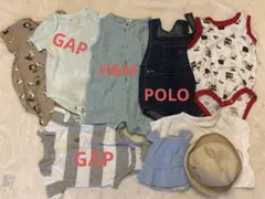 【美品】ベビー夏服7セット＋クマ帽子2点付き！！のサムネイル