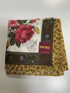 KENZO ケンゾー ハンカチ 花柄 レオパードのサムネイル
