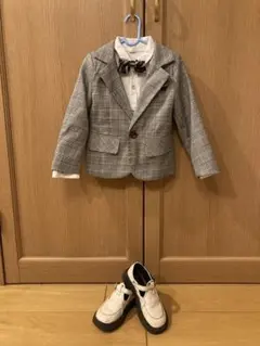 卒園式&入学式　男の子ジャケット&白シャツ　110cm