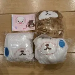 シュガーバニーズ カプセルトイ ふわふわ 巾着 あおみみうさ くろうさ