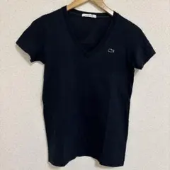 LACOSTE ラコステ Vネック Tシャツ ネイビー 38