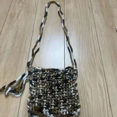 ハンドメイド サコッシュ ショルダーバッグ