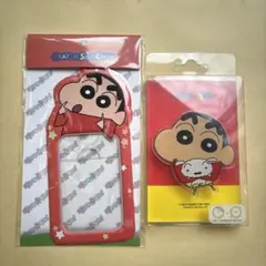 クレヨンしんちゃん スマホグリップ カードケース　トレカ　パスケース　韓国限定のサムネイル
