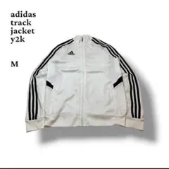 adidas アディダストラックジャケットジップアップy2kホワ