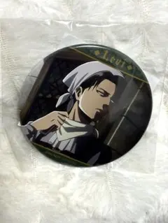 進撃の巨人　ナムコ　ガラポン　缶バッジ　リヴァイ　お掃除リヴァイ