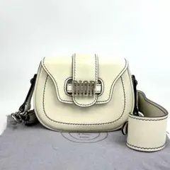美品】ディオール ショルダーバッグ アディクト フェンス レザー 