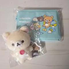 コリラックマ ニューベーシック ぶらさげぬいぐるみ ローソンくじ ポーチ