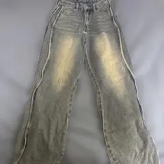 dazy ワイドレッグ デニムパンツ