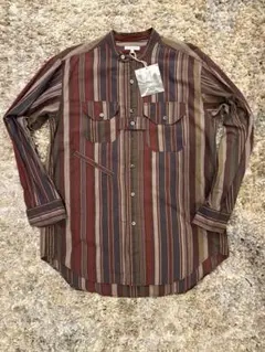 Engineered Garments バンドカラー ストライプシャツのサムネイル