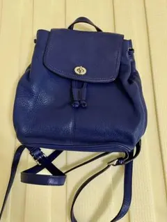 COACH 가죽 배낭 퍼플 정규점 구입품