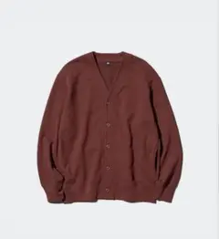 ユニクロ　スウェットカーディガン　Mサイズ　WINE