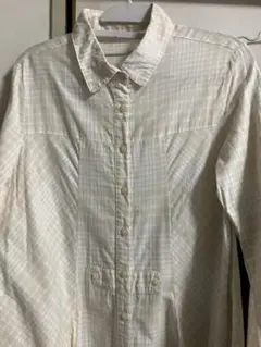 ワールド　TK MIXPICE チェック柄ボタンアップシャツ