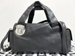 新品■マークジェイコブス ザ プッシュロック サッチェル2wayバッグ ブラック