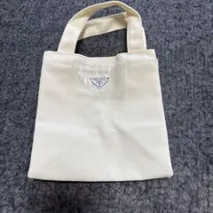 アイボリー キャンバス トートバッグ